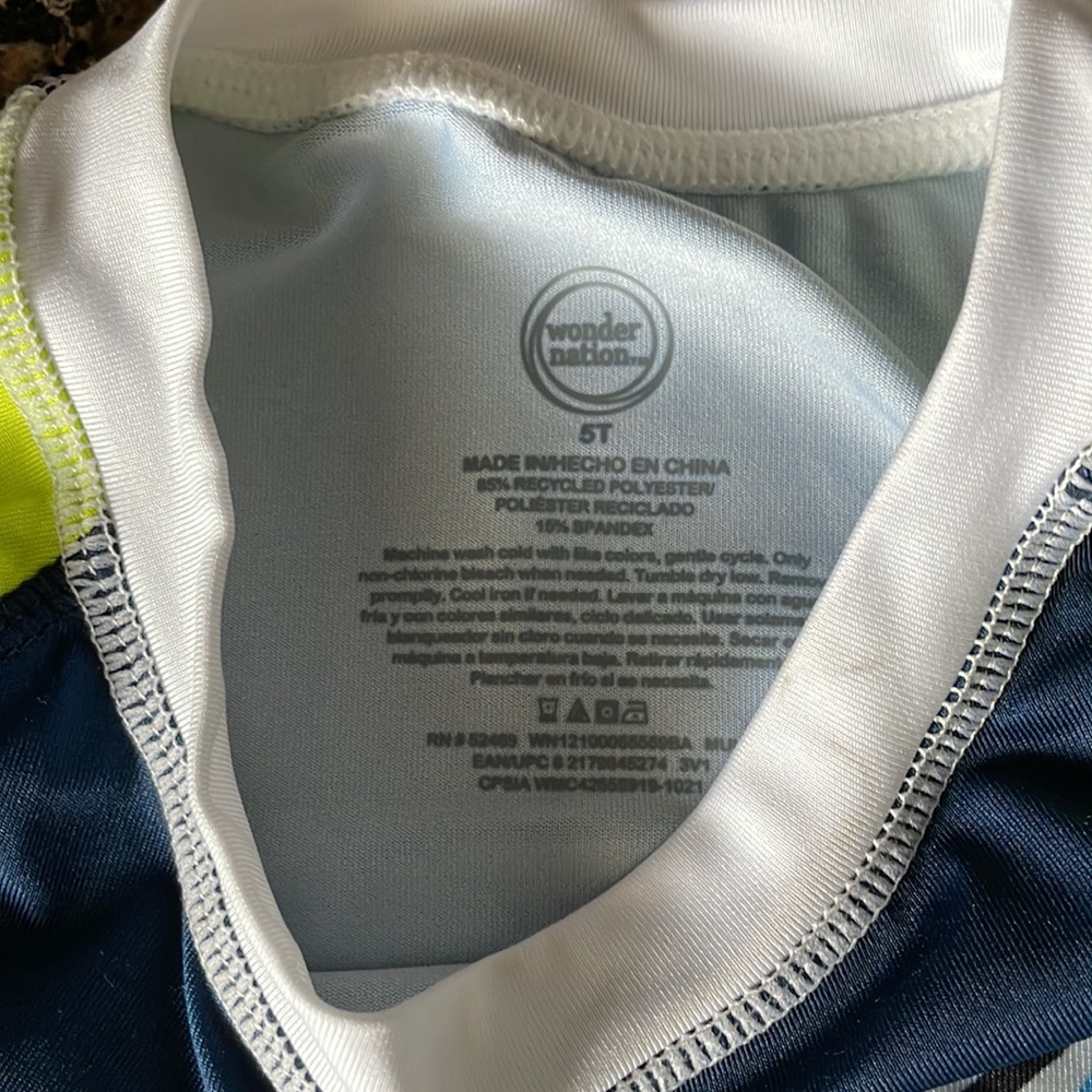 Boys Shark Tank Top Swim Shirt NWT